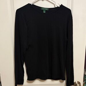 Lauren Ralph Lauren Black Long Sleeve Tee